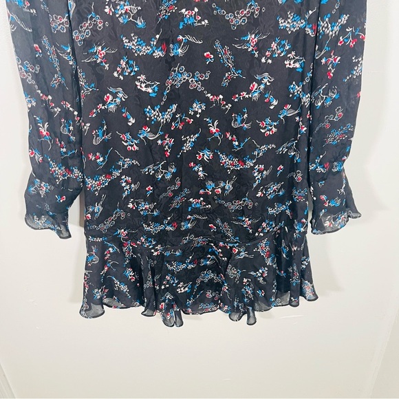 Veronica Beard Preston Floral Silk Dress Wedding Bohemian Festival Quiet Luxury - Picture 7 of 10